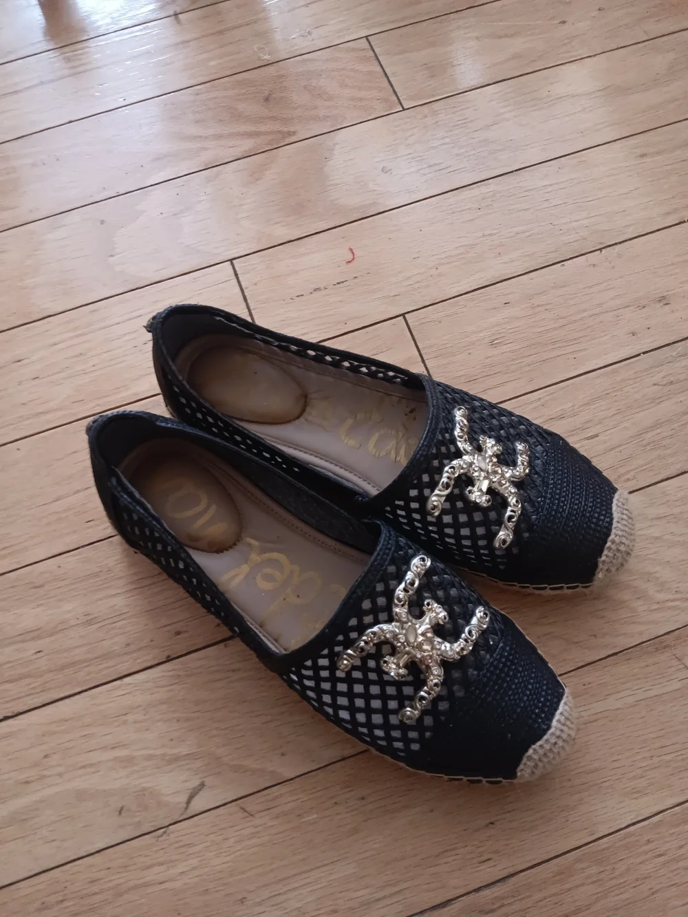 Sam Edelman black mesh